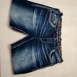 Buckle Rock Revival Jaser straight blue jeans